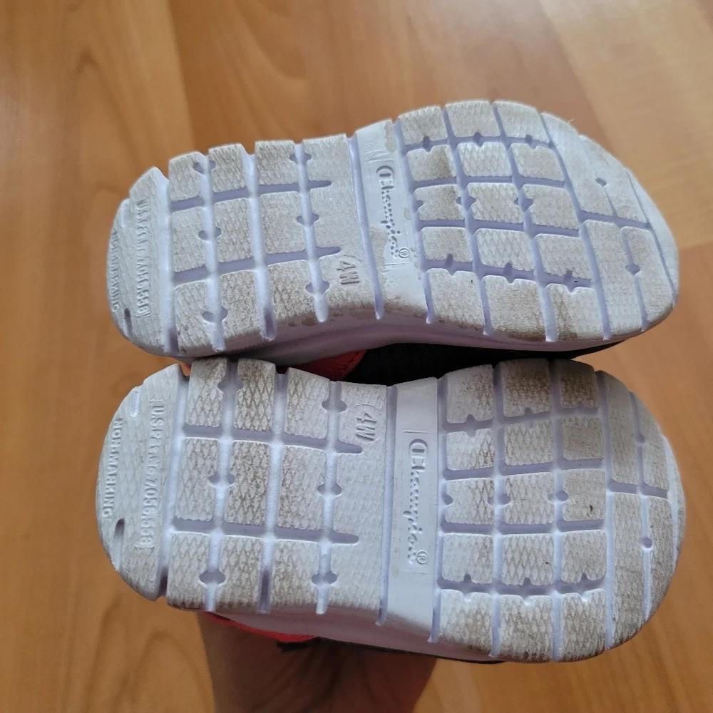 Champion Girls First Walking Shoes Sneaker Munchkin Pink Grey Active Size 4M